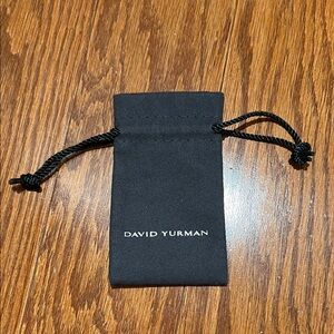 David Yurman Elegant Black Jewelry Pouch
